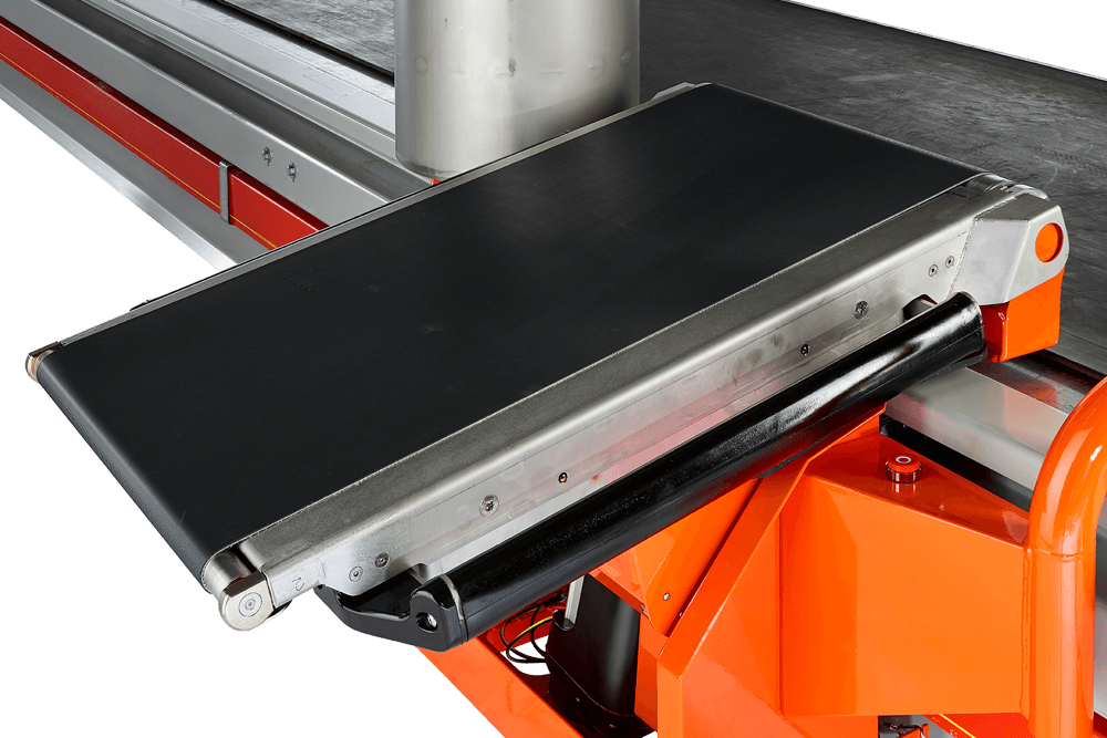 Transfer Belt » Fast & safe unloading of baggage I Power Stow