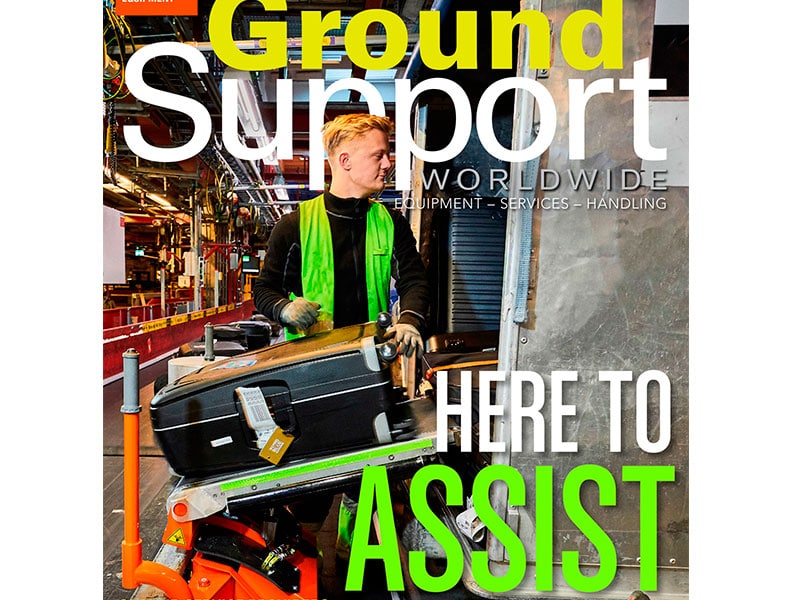 Ground Support Worldwide cover story featuring Transfer Belt - Power Stow