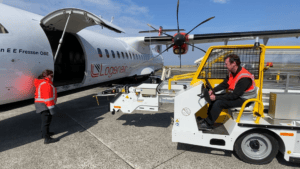 Loganair introduces Power Stow belt loaders in their ground handling operations.